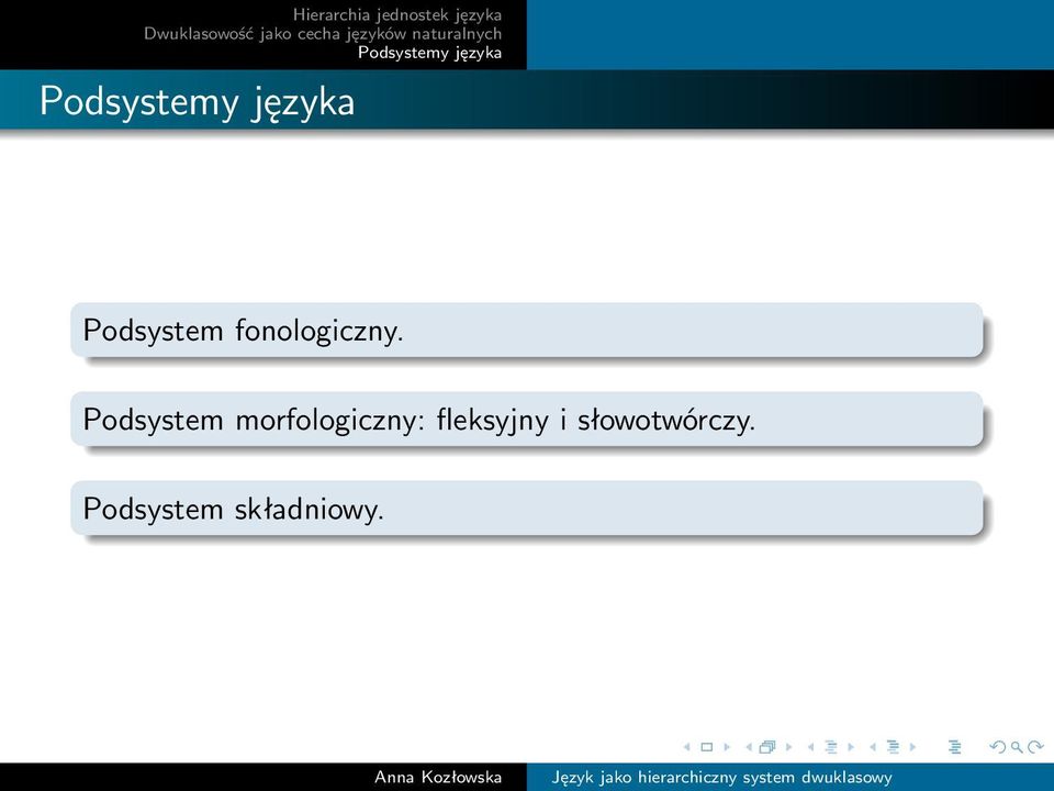 morfologiczny: