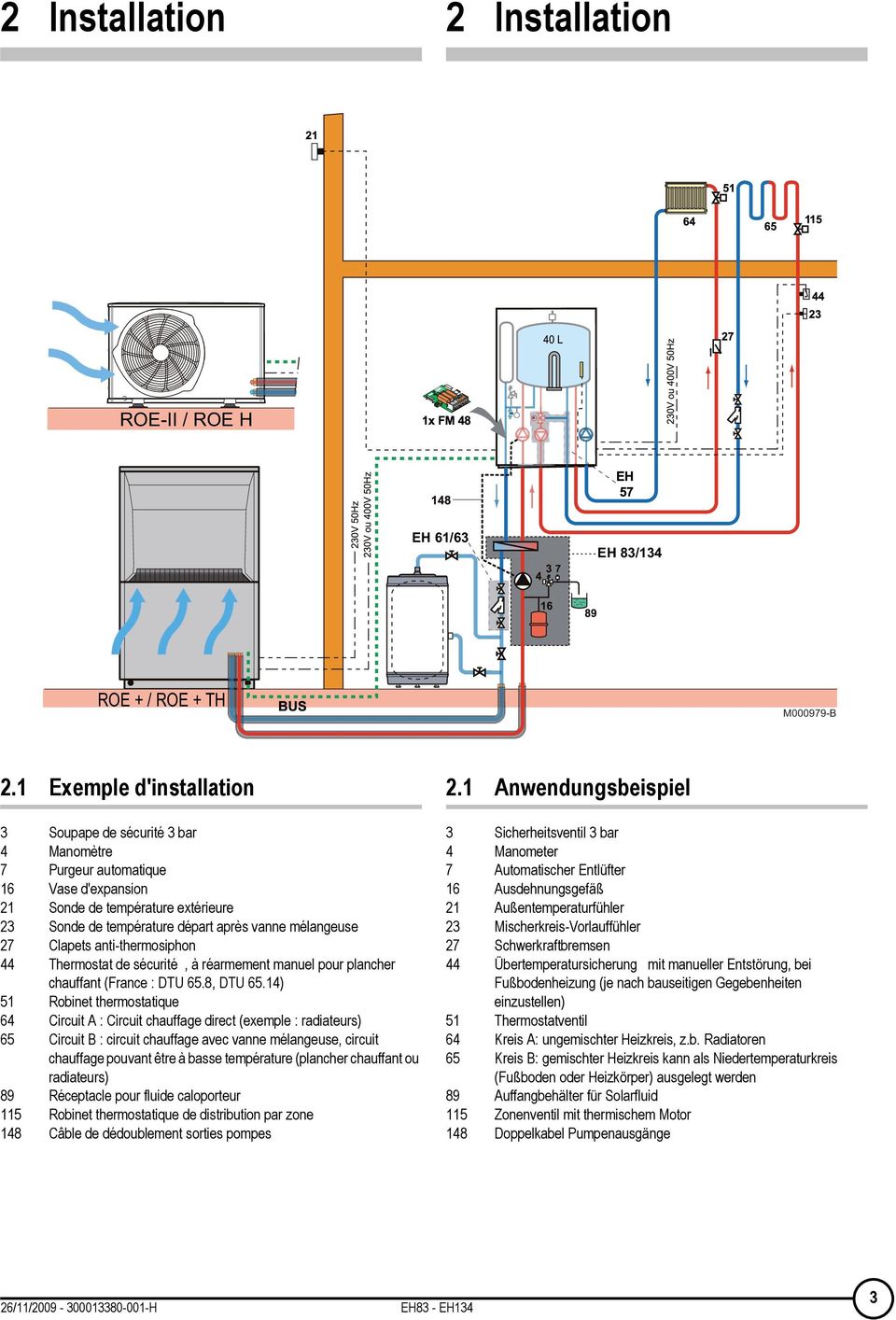 lapets anti-thermosiphon 44 Thermostat de sécurité, à réarmement manuel pour plancher chauffant (France : DTU 65.8, DTU 65.