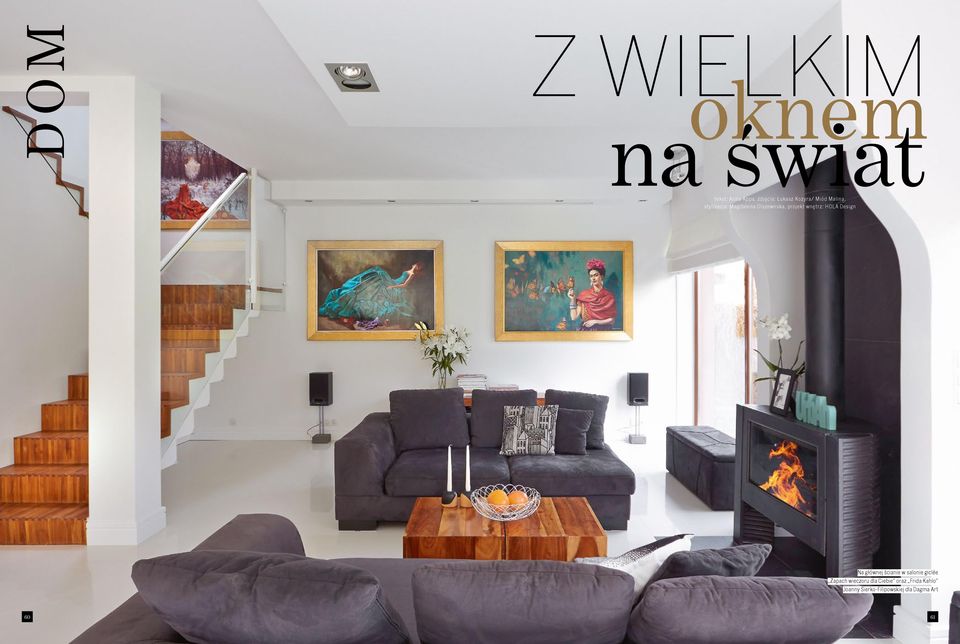 HOLA Design Na głównej ścianie w salonie giclée Zapach wieczoru