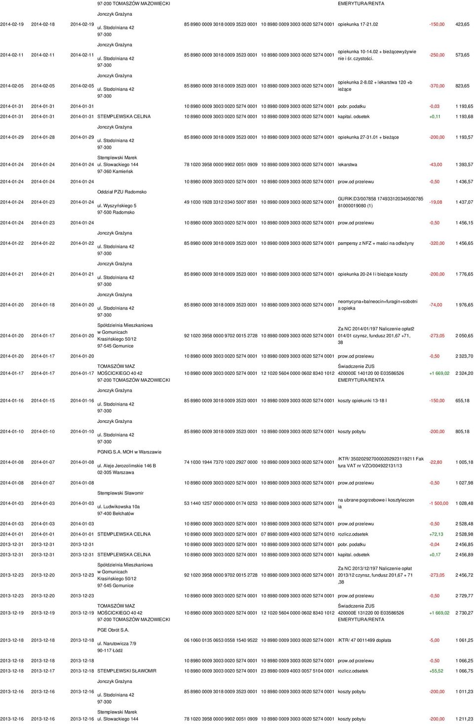 podatku -0,03 1 193,65 2014-01-31 2014-01-31 2014-01-31 STEMPLEWSKA CELINA 10 8980 0009 3003 0020 5274 0001 10 8980 0009 3003 0020 5274 0001 kapital.