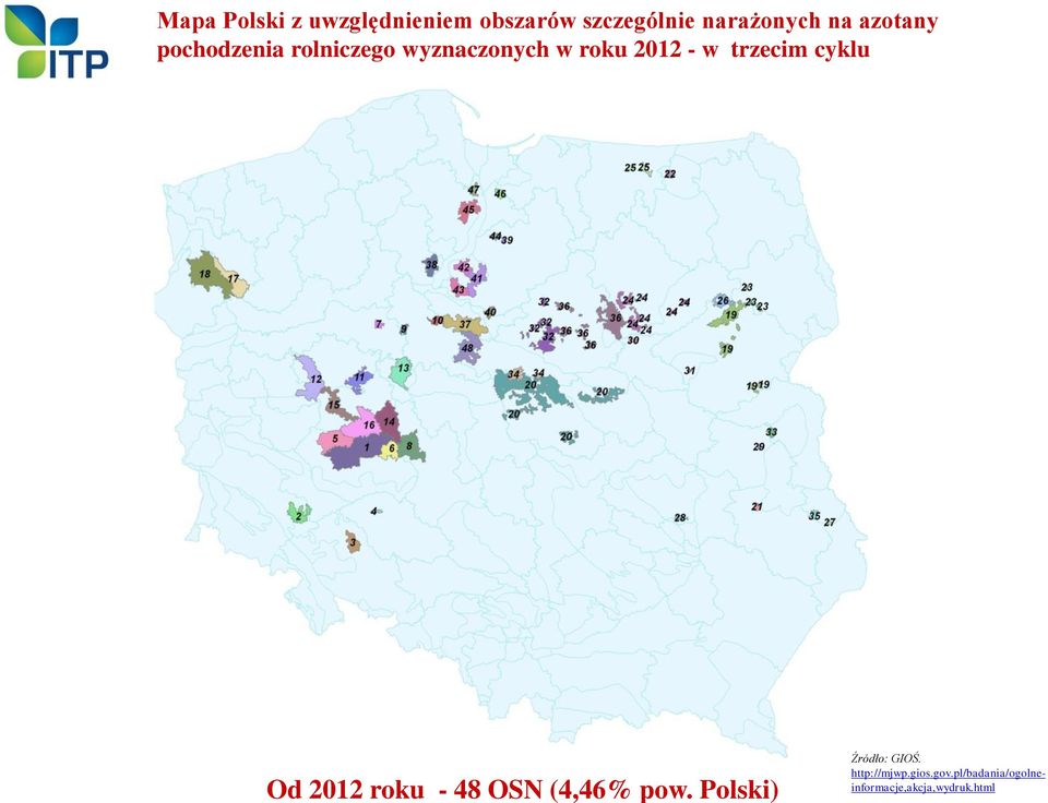 trzecim cyklu Od 2012 roku - 48 OSN (4,46% pow.