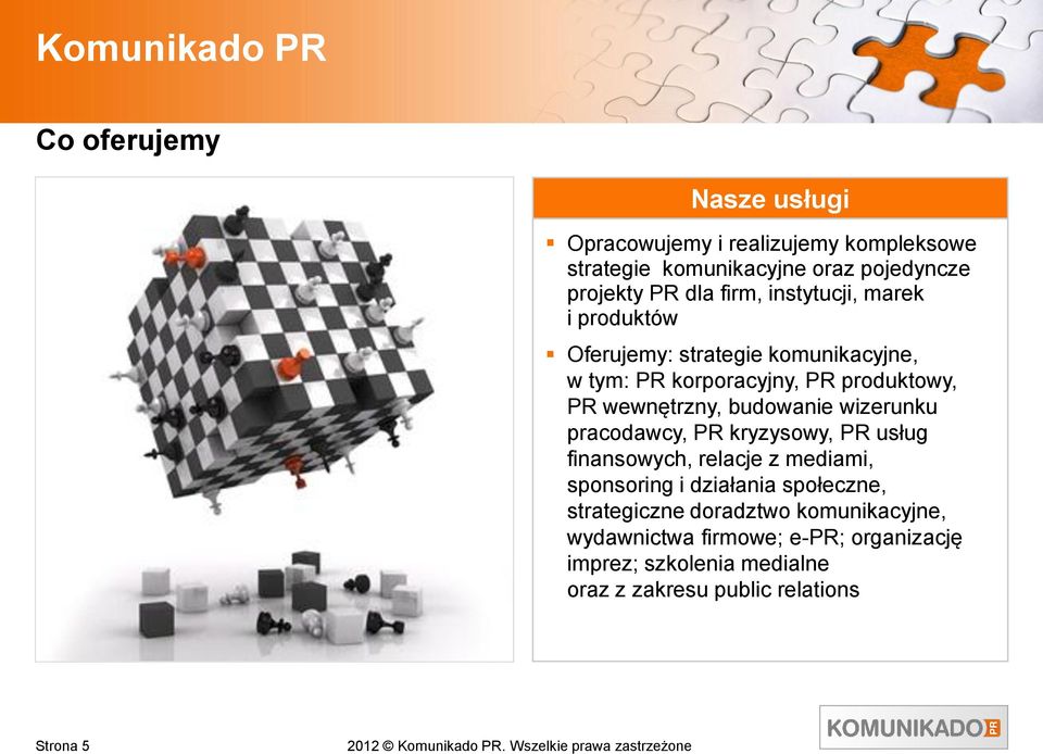 budowanie wizerunku pracodawcy, PR kryzysowy, PR usług finansowych, relacje z mediami, sponsoring i działania społeczne,