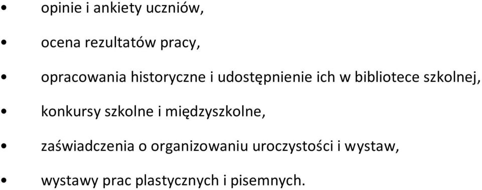 szklnej, knkursy szklne i międzyszklne, zaświadczenia