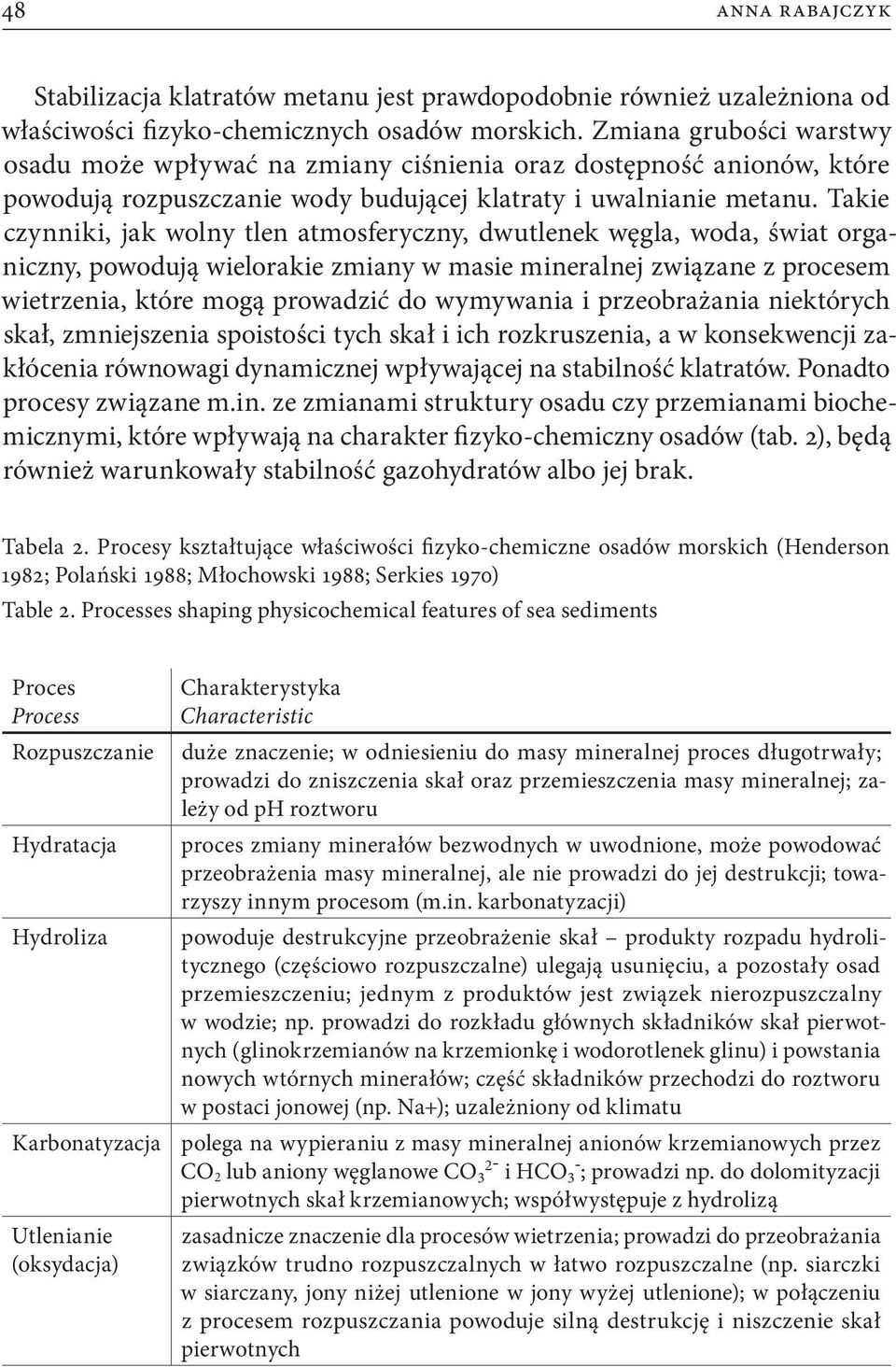 Takie czynniki, jak wolny tlen atmosferyczny, dwutlenek węgla, woda, świat organiczny, powodują wielorakie zmiany w masie mineralnej związane z procesem wietrzenia, które mogą prowadzić do wymywania