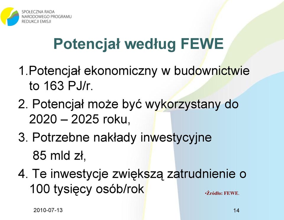 Potencjał może być wykorzystany do 2020 2025 roku, 3.