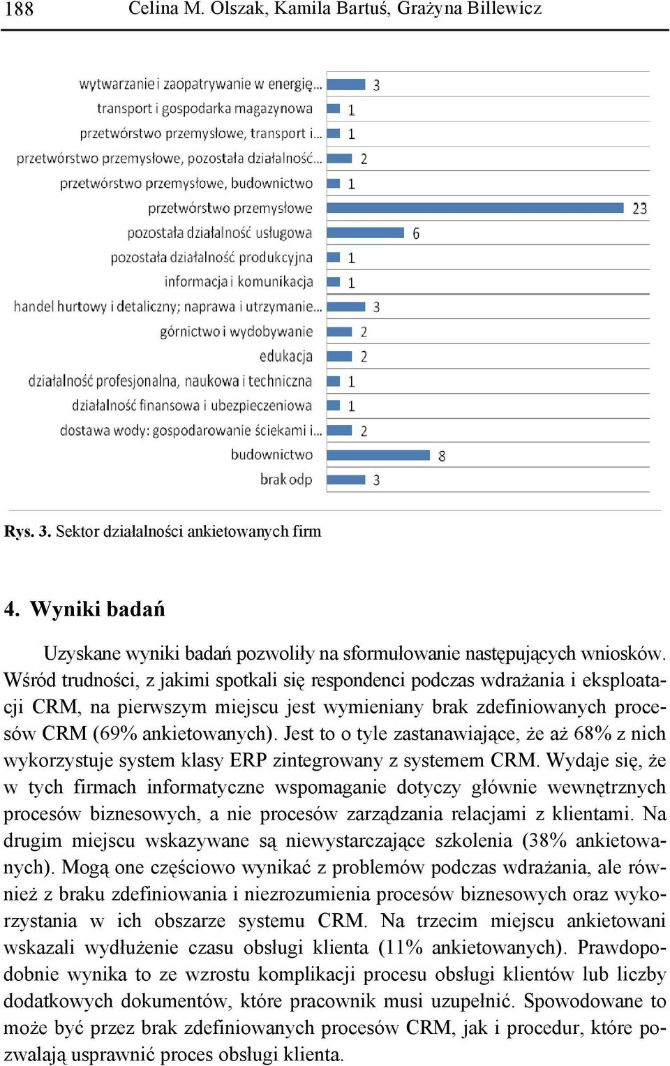 Jest to o tyle zastanawiające, że aż 68% z nich wykorzystuje system klasy ERP zintegrowany z systemem CRM.