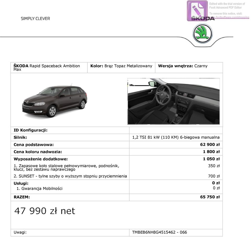 naprawczego 1,2 TSI 81 kw (110 KM) 6-biegowa manualna 62 90 1 80 1 05 35 2.