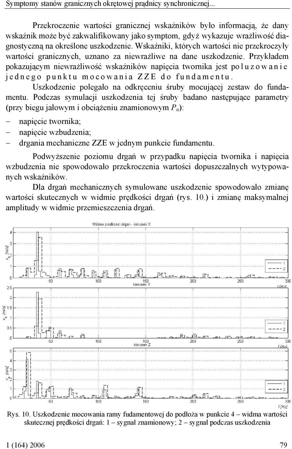 Wskaźniki, których wartości nie przekroczyły wartości granicznych, uznano za niewrażliwe na dane uszkodzenie.