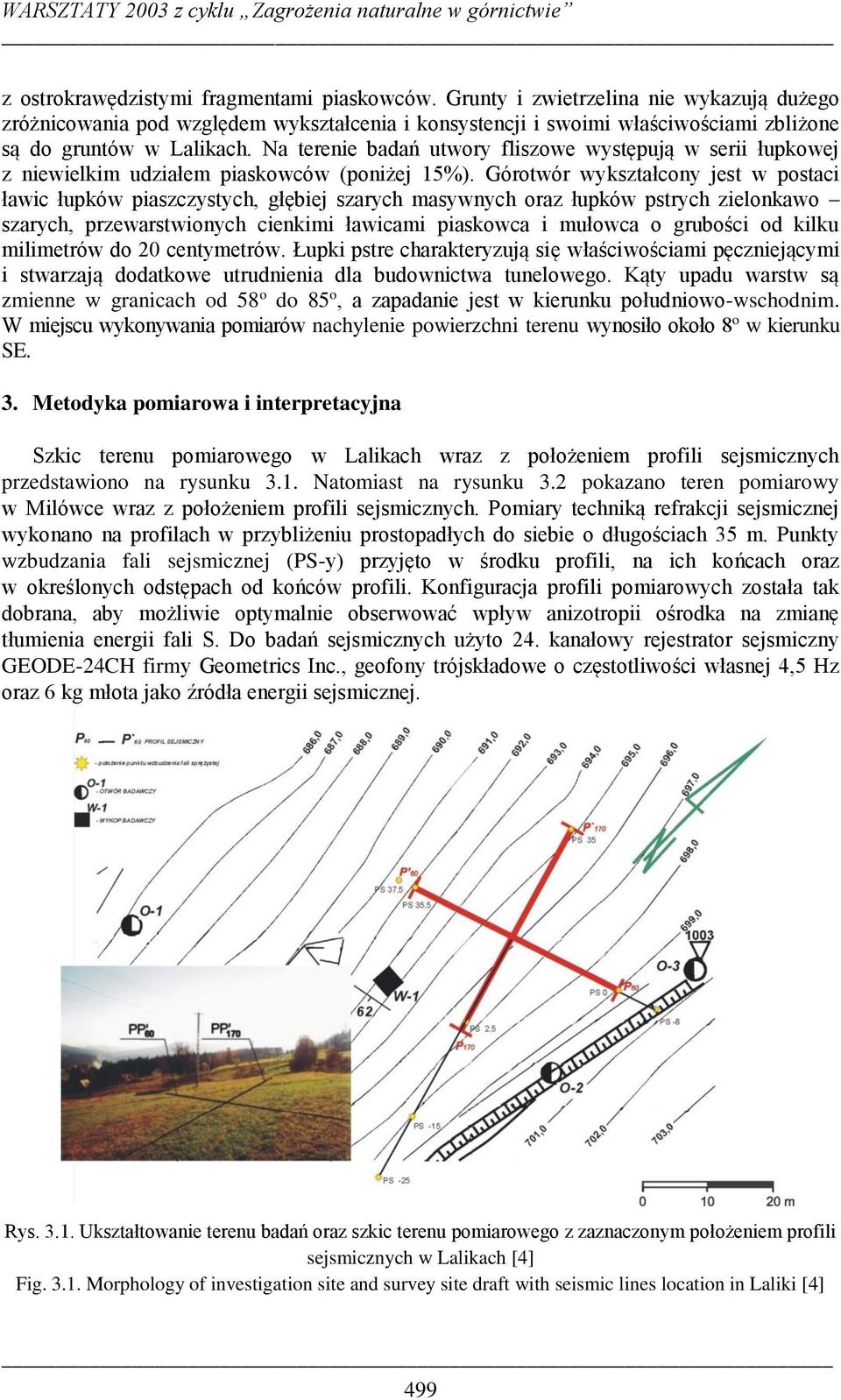 Na terenie badań utwory fliszowe występują w serii łupkowej z niewielkim udziałem piaskowców (poniżej 15%).