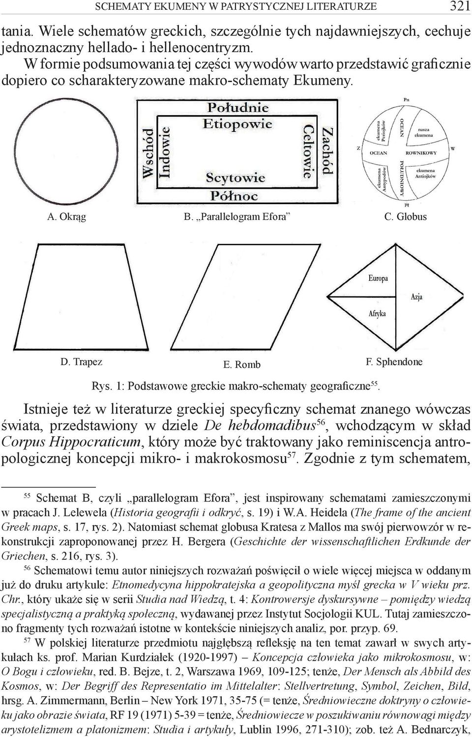 1: Podstawowe greckie makro-schematy geograficzne 55.