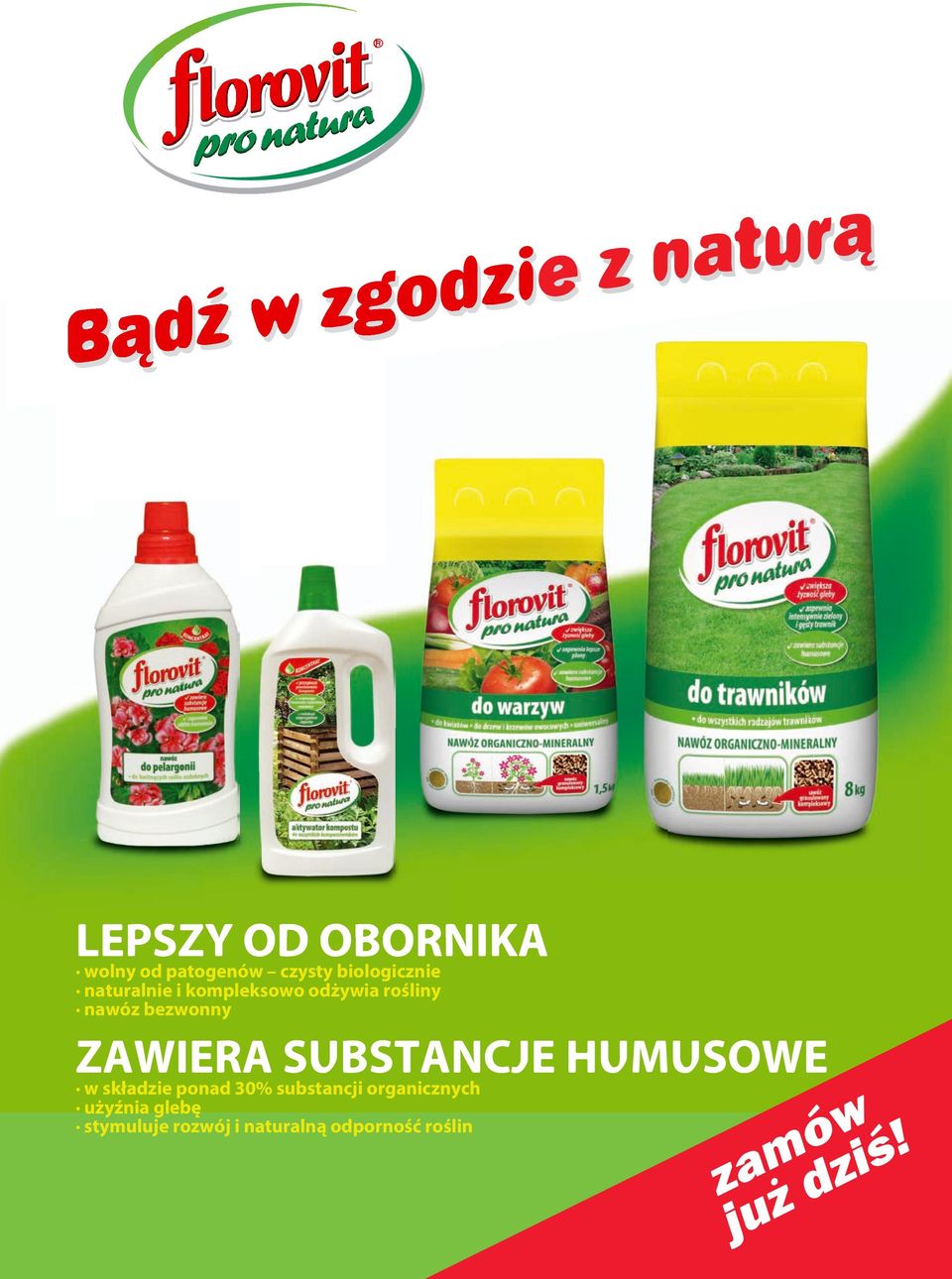 składzie ponad 30% substancji organicznych