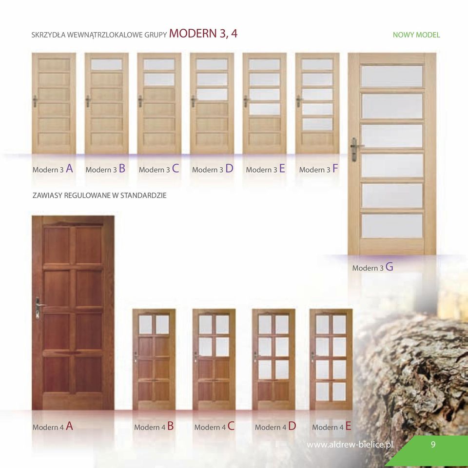 Modern 3 F ZAWIASY REGULOWANE W STANDARDZIE Modern 3 G