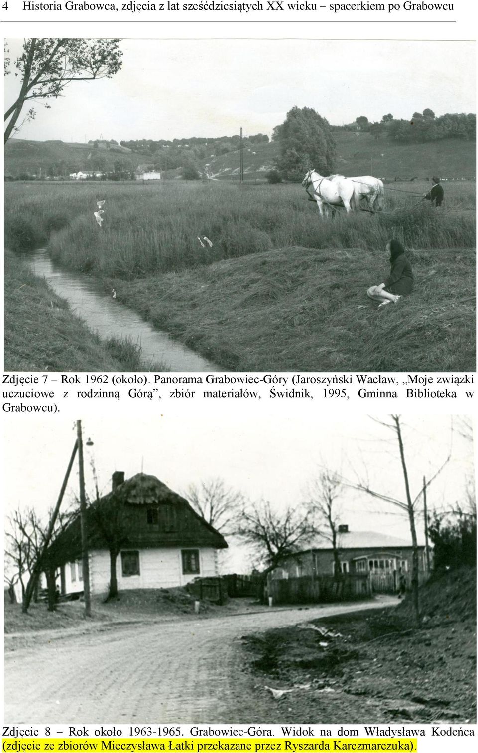 Panorama Grabowiec-Góry (Jaroszyński Wacław, Moje związki uczuciowe z rodzinną Górą, zbiór materiałów,