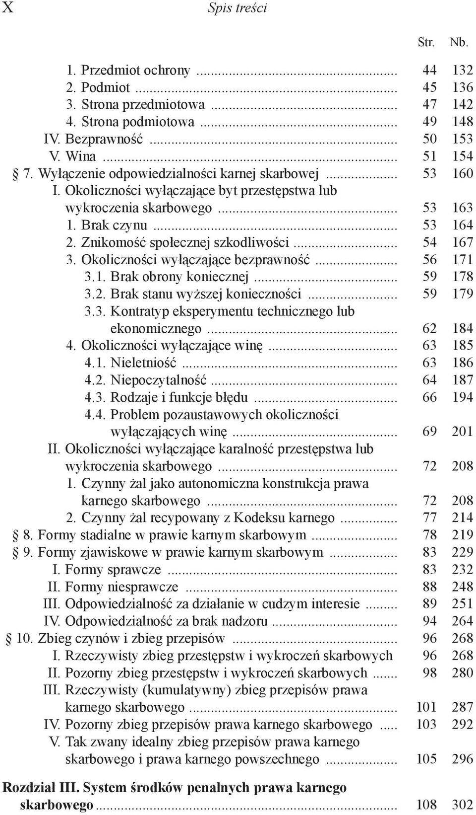 .. 54 167 3. Okoliczności wyłączające bezprawność... 56 171 3.1. Brak obrony koniecznej... 59 178 3.2. Brak stanu wyższej konieczności... 59 179 3.3. Kontratyp eksperymentu technicznego lub ekonomicznego.