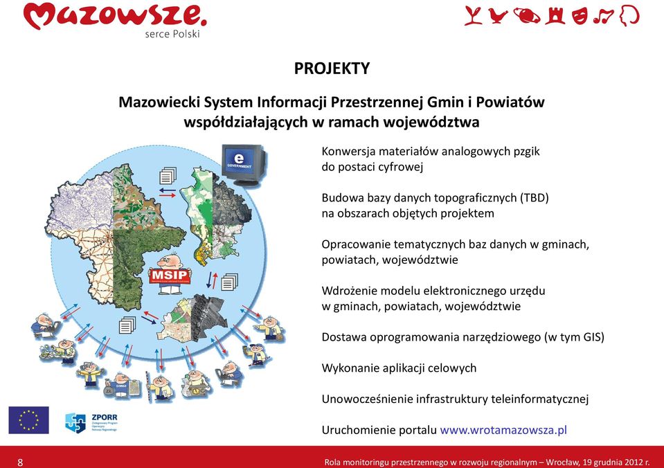 baz danych w gminach, powiatach, województwie Wdrożenie modelu elektronicznego urzędu w gminach, powiatach, województwie Dostawa