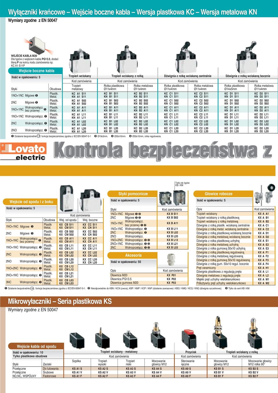 ❶ Trzpieñ wciskany Trzpieñ metalowy KC A1 S11 KN A1 S11 KC A1 S02 KN A1 S02 KC A1 A11 KN A1 A11 KC A1 L11 KN A1 L11 KC A1 L02 KN A1 L02 KC A1 L KN A1 L Trzpieñ wciskany z rolk¹ KC B1 S11 KN B1 S11 KC