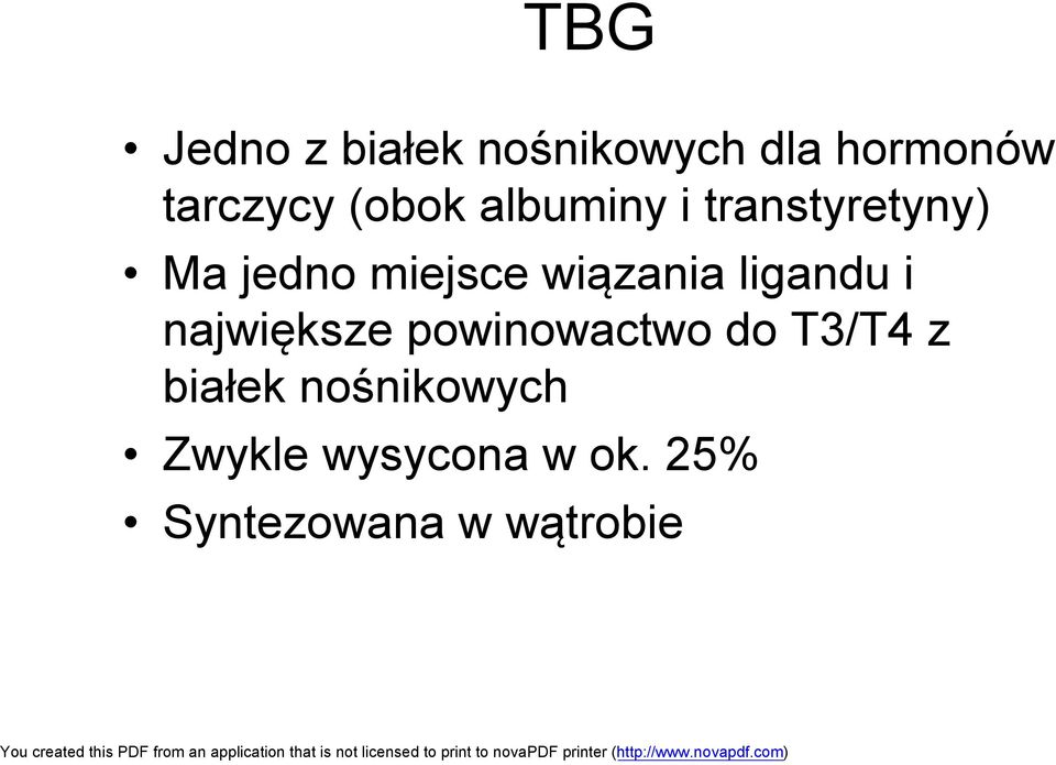 wiązania ligandu i największe powinowactwo do T3/T4 z