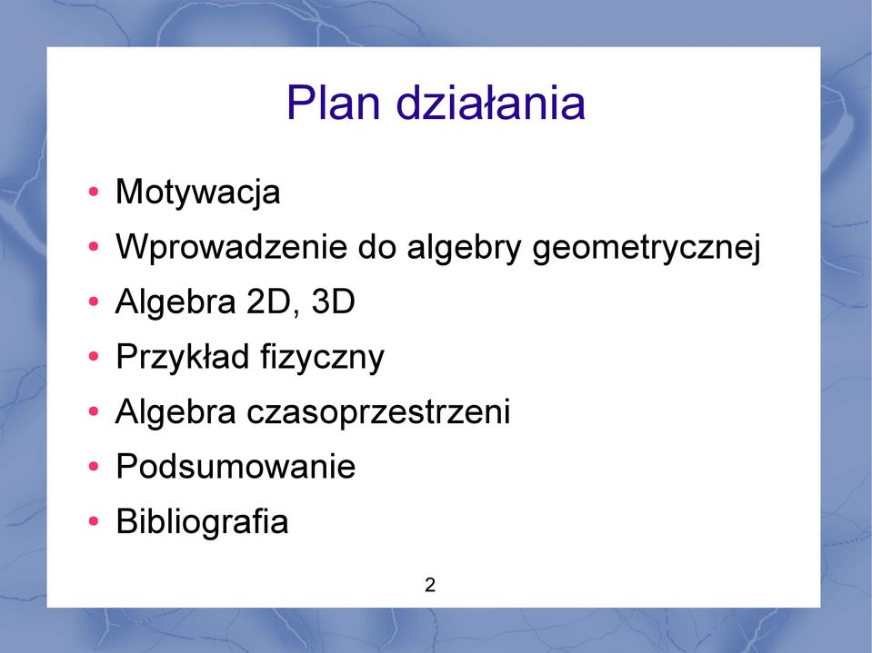 geometrycznej Algebra 2D, 3D