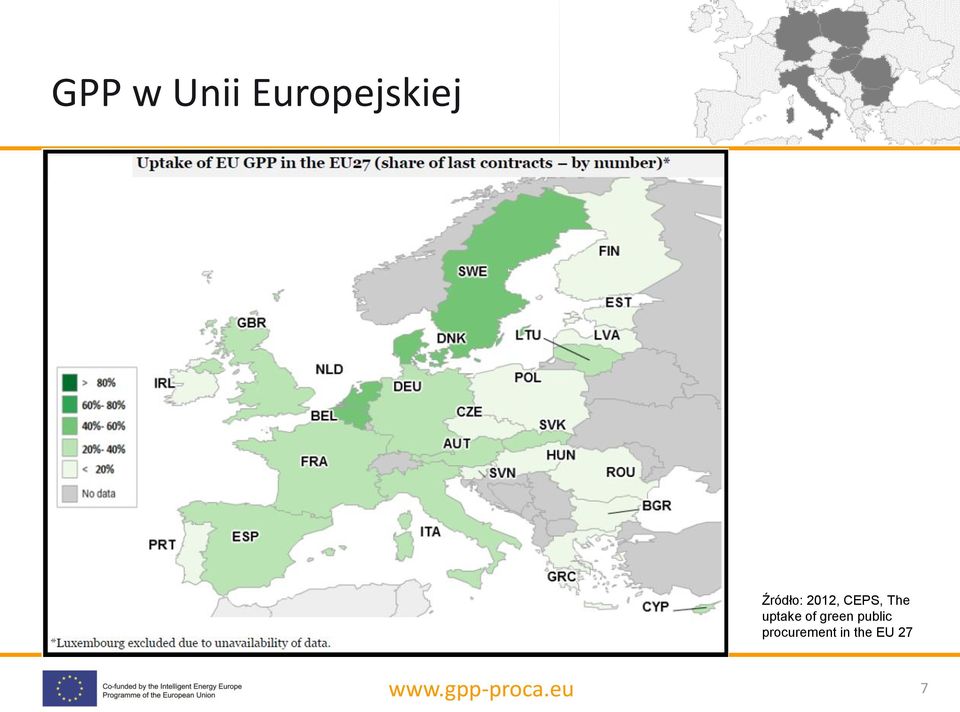 uptake of green public