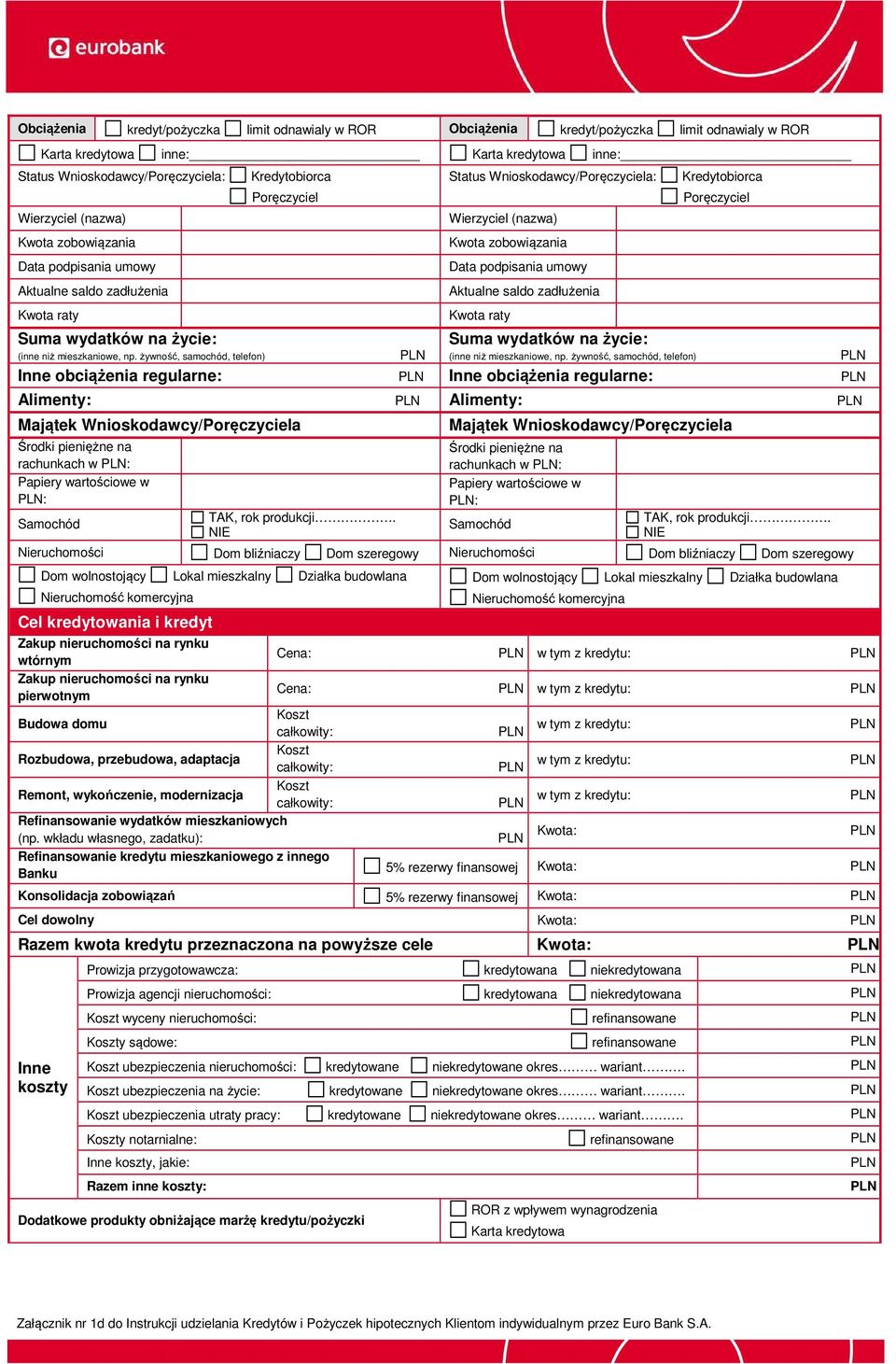 żywność, samochód, telefon) Inne obciążenia regularne: Inne obciążenia regularne: Alimenty: Alimenty: Majątek Wnioskodawcy/a Środki pieniężne na rachunkach w : Papiery wartościowe w : Samochód TAK,