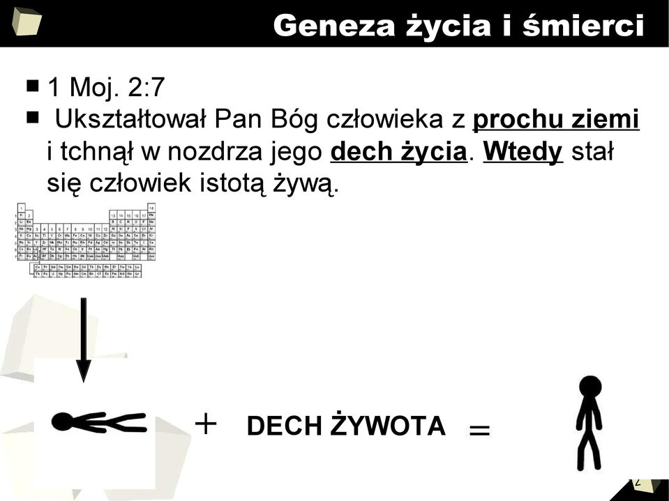 prochu ziemi i tchnął w nozdrza jego dech