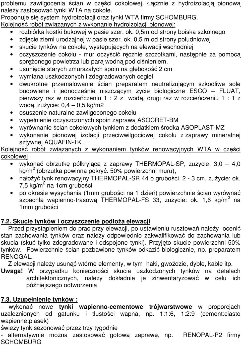 0,5m od strony boiska szkolnego zdjęcie ziemi urodzajnej w pasie szer. ok.