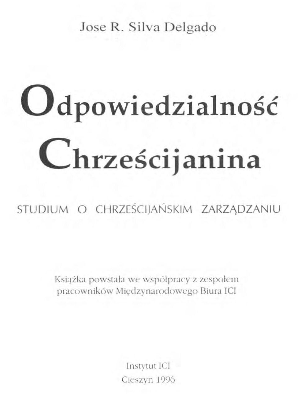 STUDIUM O CHRZEŚCIJAŃSKIM ZARZĄDZANIU Książka