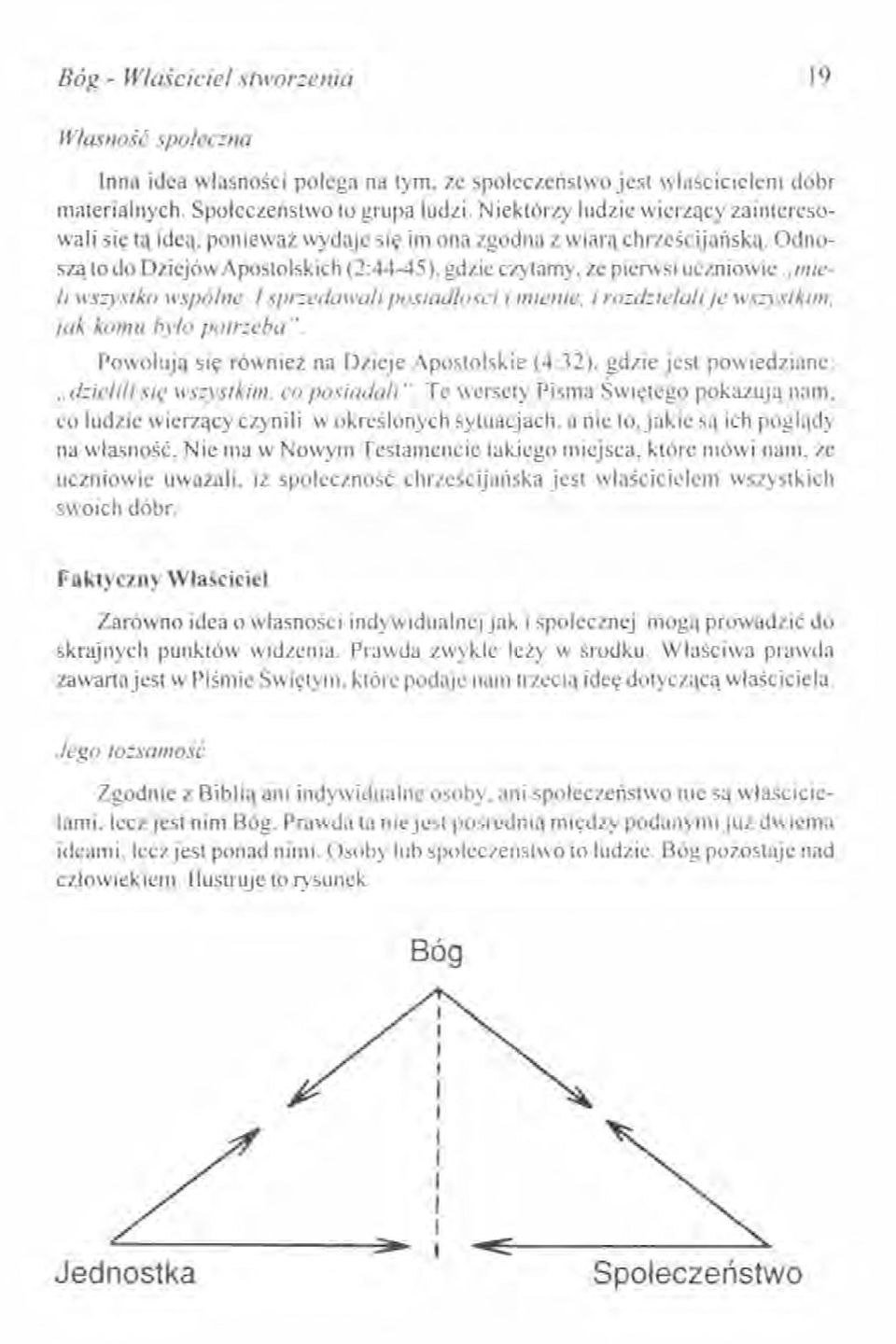 . mieli wszystko wspólne. I sprzedawali posiadlosci i mienie. i rozdzielali je wszystkim. jak komu było potrzeba".