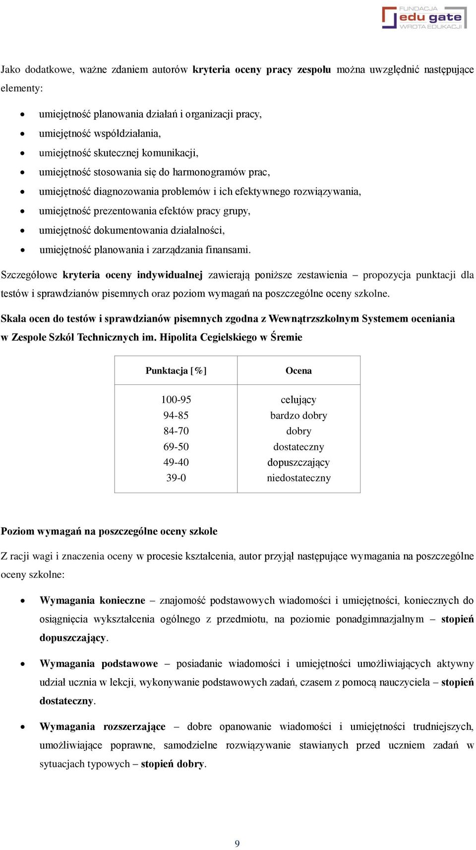 umiejętność dokumentowania działalności, umiejętność planowania i zarządzania finansami.