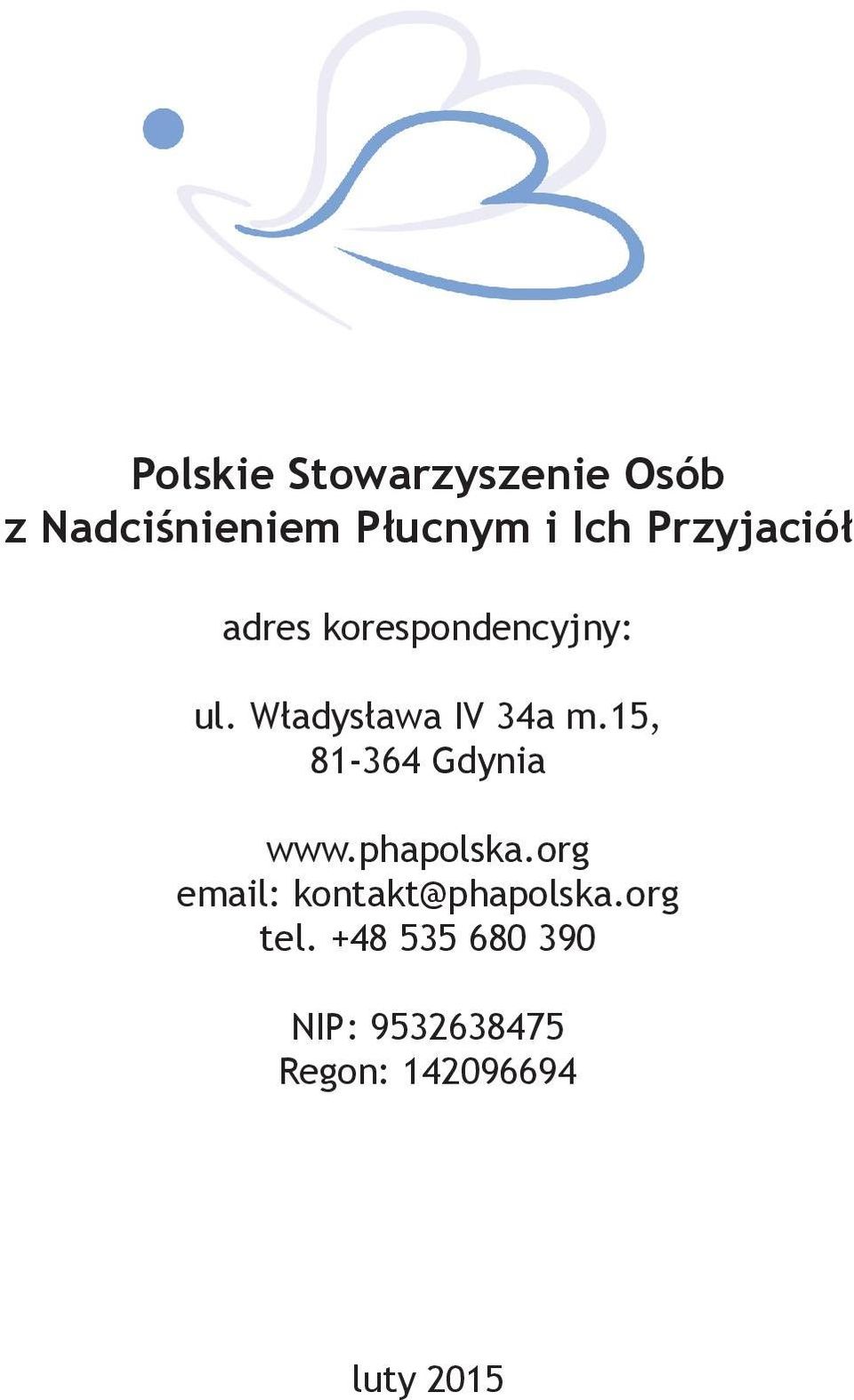15, 81-364 Gdynia www.phapolska.org email: kontakt@phapolska.