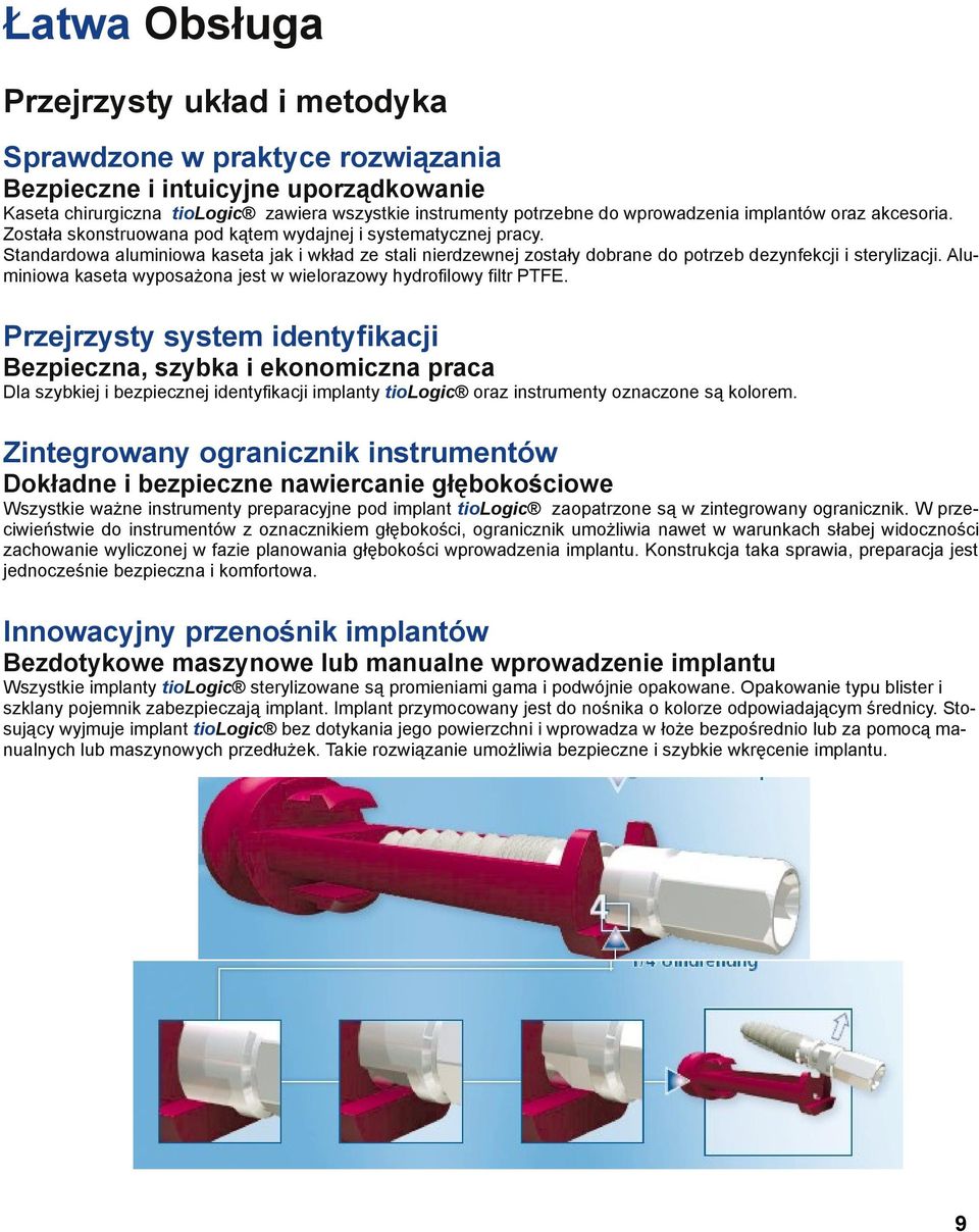 Standardowa aluminiowa kaseta jak i wkład ze stali nierdzewnej zostały dobrane do potrzeb dezynfekcji i sterylizacji. Aluminiowa kaseta wyposażona jest w wielorazowy hydrofilowy filtr PTFE.