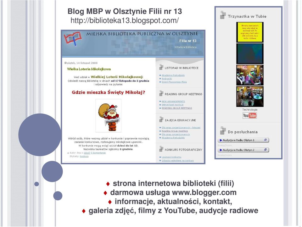 com/ strona internetowa biblioteki (filii) darmowa