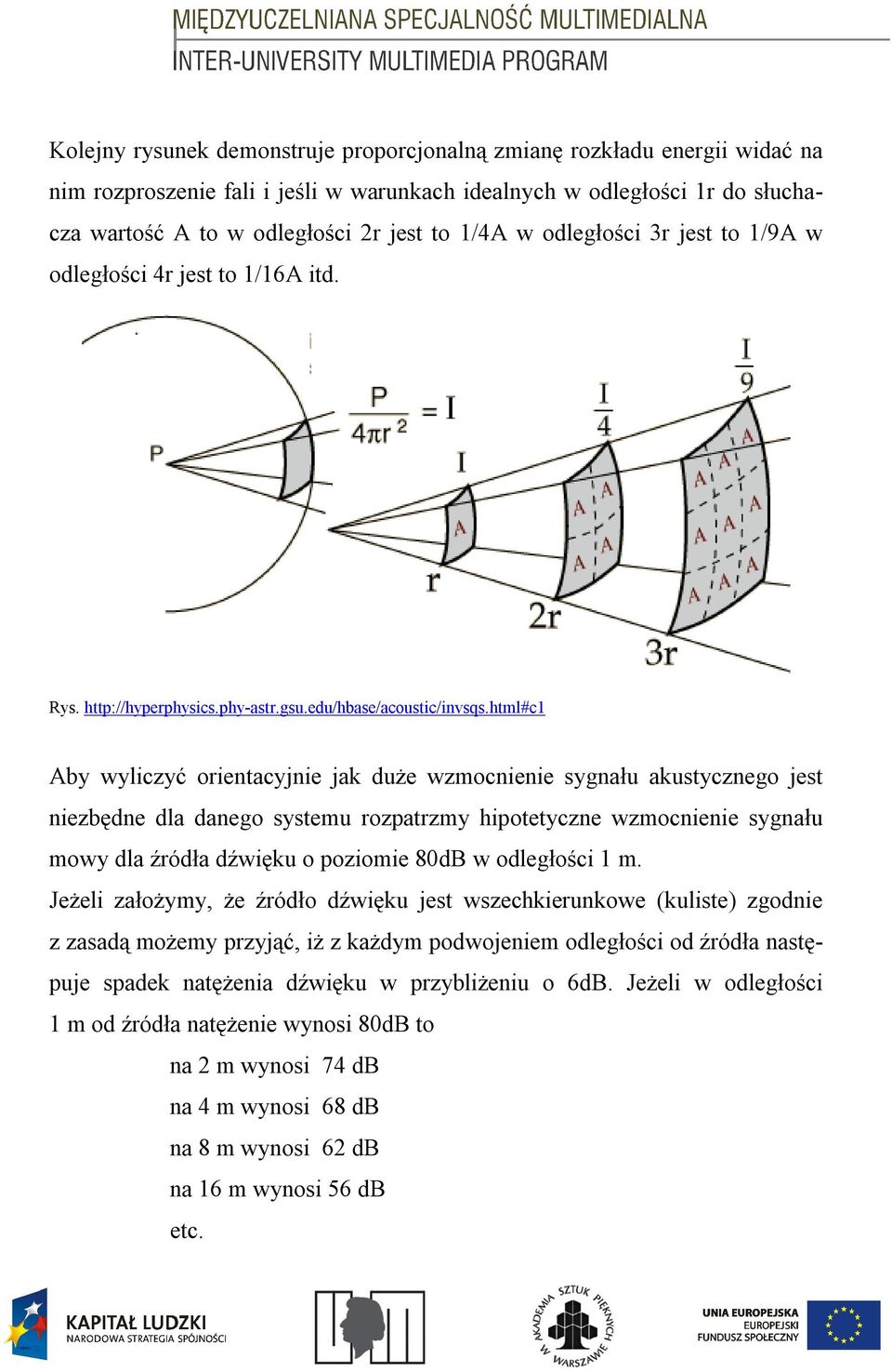 html#c1 Aby wyliczyć orientacyjnie jak duże wzmocnienie sygnału akustycznego jest niezbędne dla danego systemu rozpatrzmy hipotetyczne wzmocnienie sygnału mowy dla źródła dźwięku o poziomie 80dB w