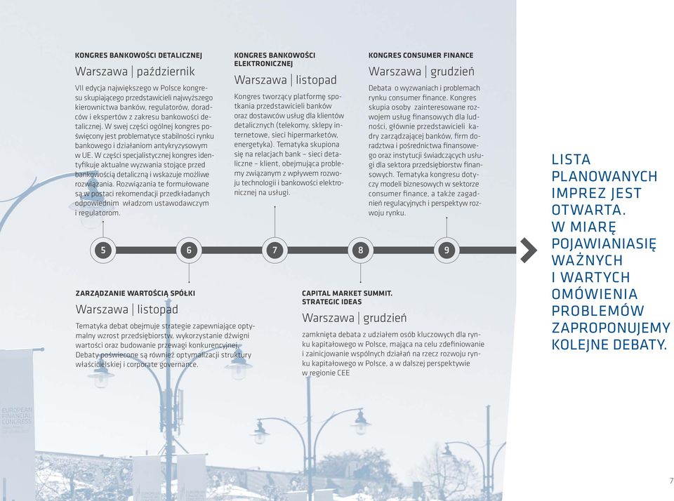 W części specjalistycznej kongres identyfikuje aktualne wyzwania stojące przed bankowością detaliczną i wskazuje możliwe rozwiązania.