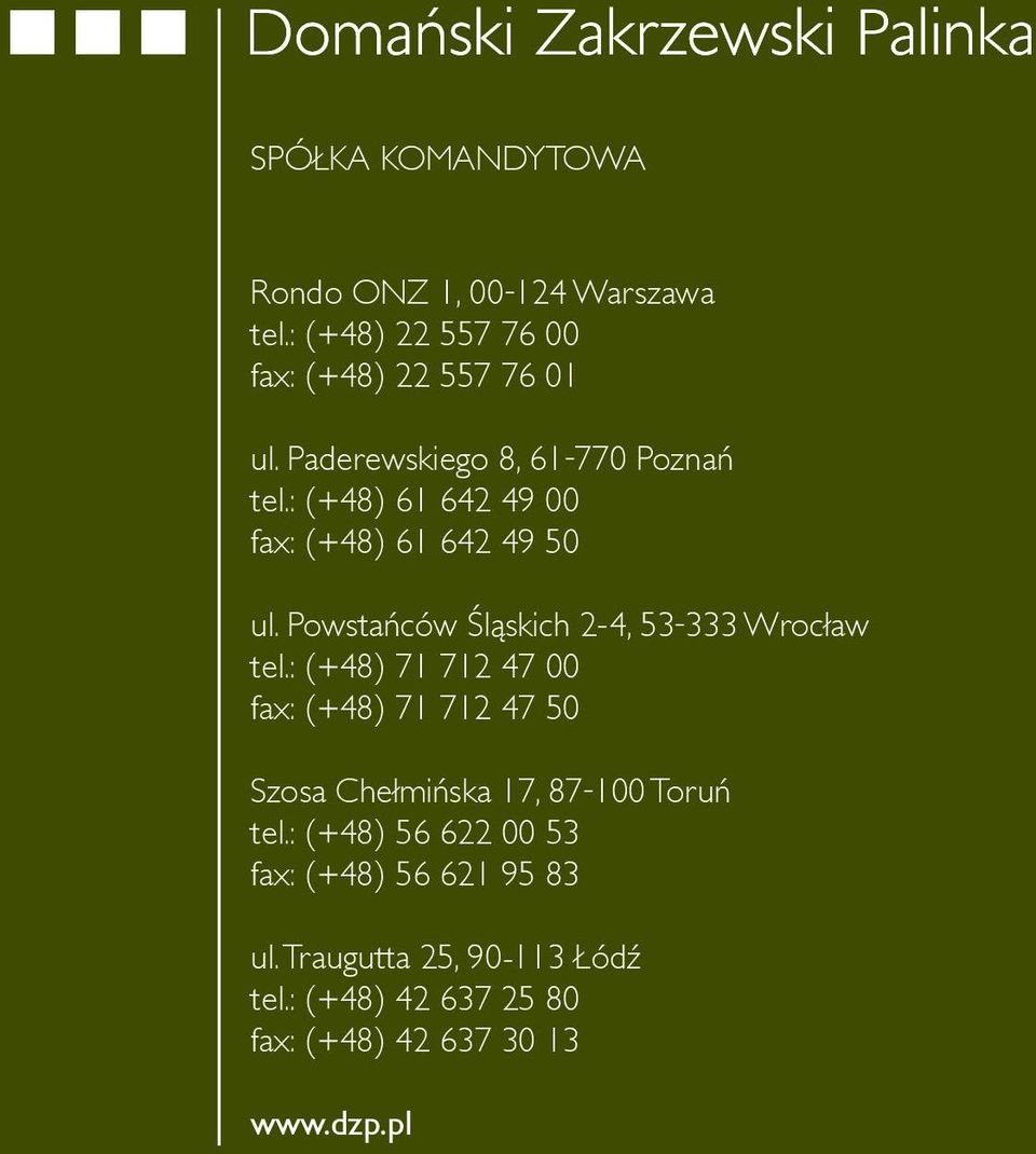 Powstańców Śląskich 2-4, 53-333 Wrocław tel.