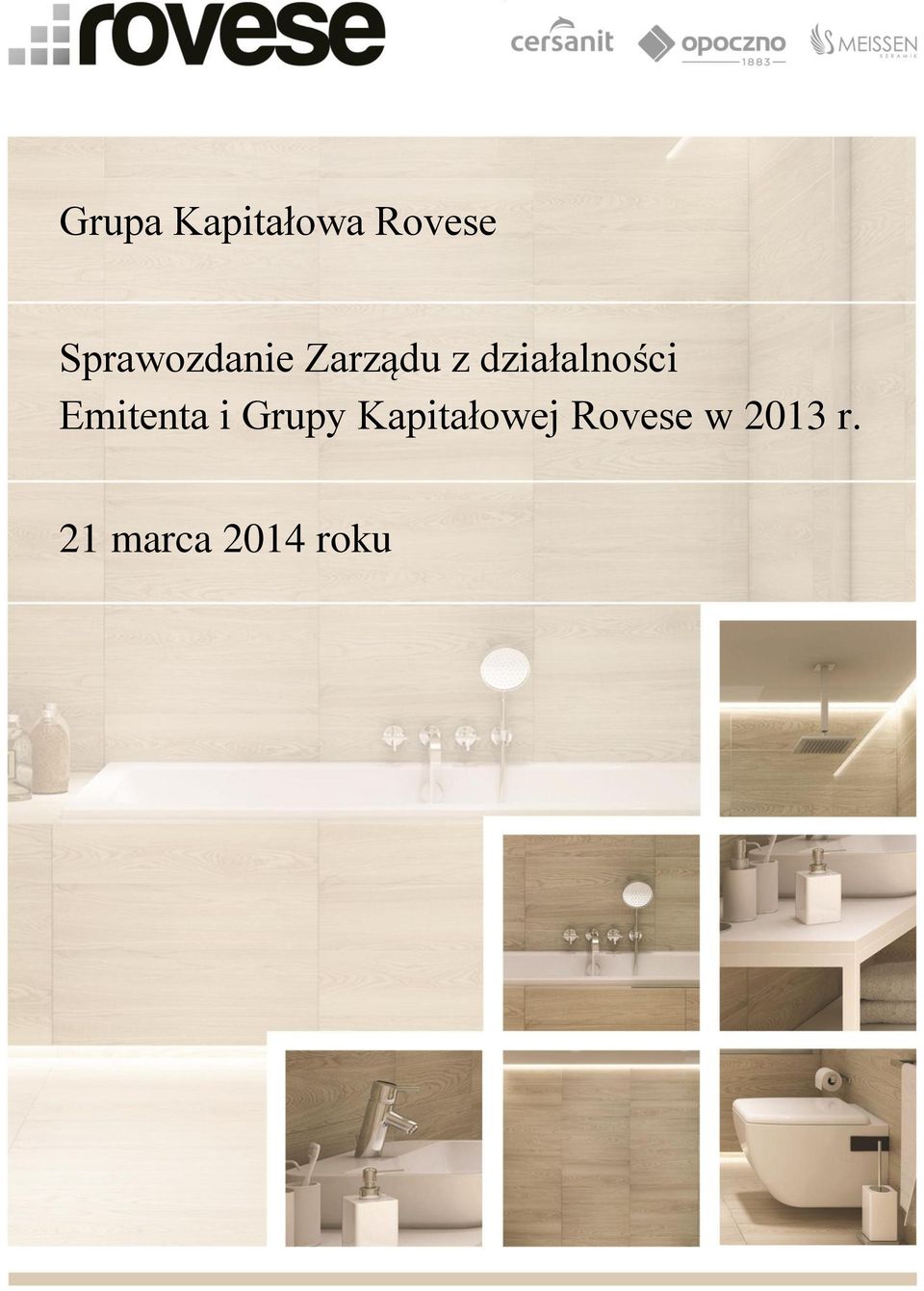 Grupy Kapitałowej Rovese w 2013 r.