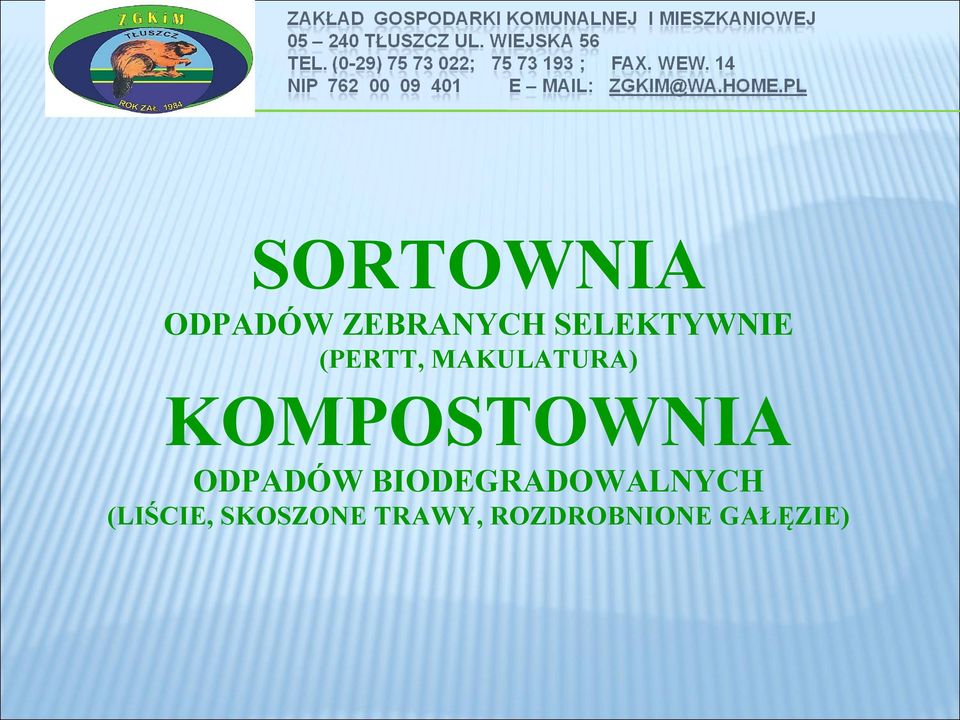 KOMPOSTOWNIA ODPADÓW