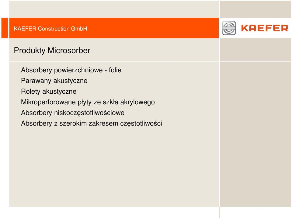 Mikroperforowane płyty ze szkła akrylowego Absorbery