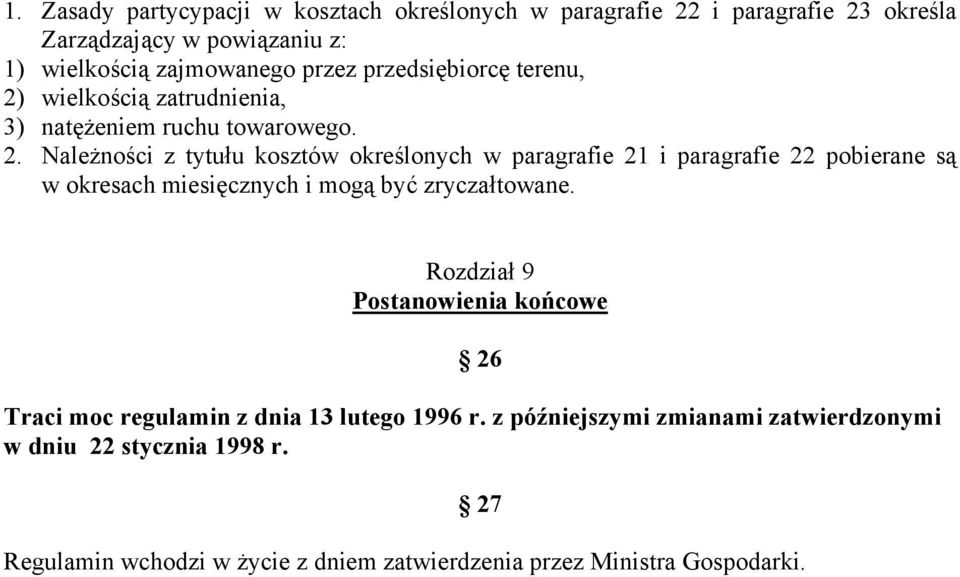 wielkością zatrudnienia, 3) natężeniem ruchu towarowego. 2.