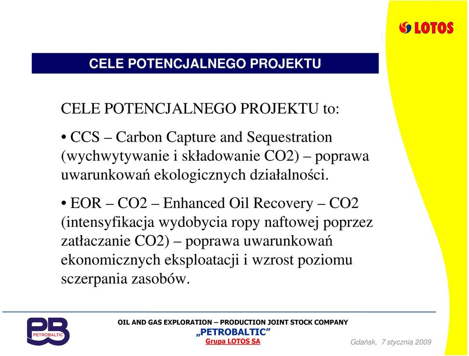 EOR CO2 Enhanced Oil Recovery CO2 (intensyfikacja wydobycia ropy naftowej poprzez zatłaczanie