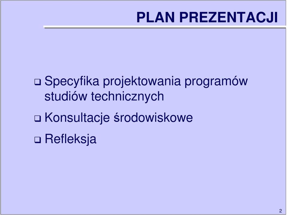 studiów technicznych