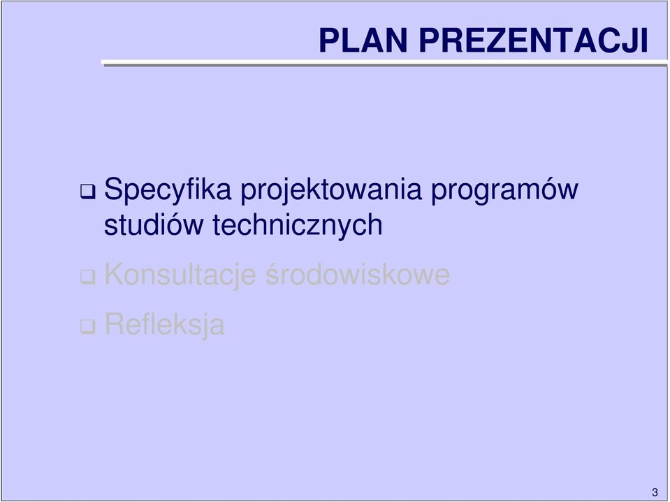 studiów technicznych