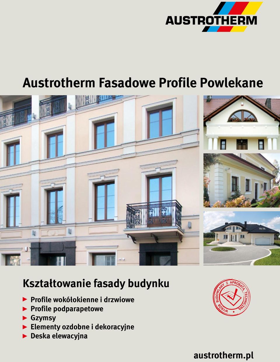 wokółokienne i drzwiowe Profile podparapetowe