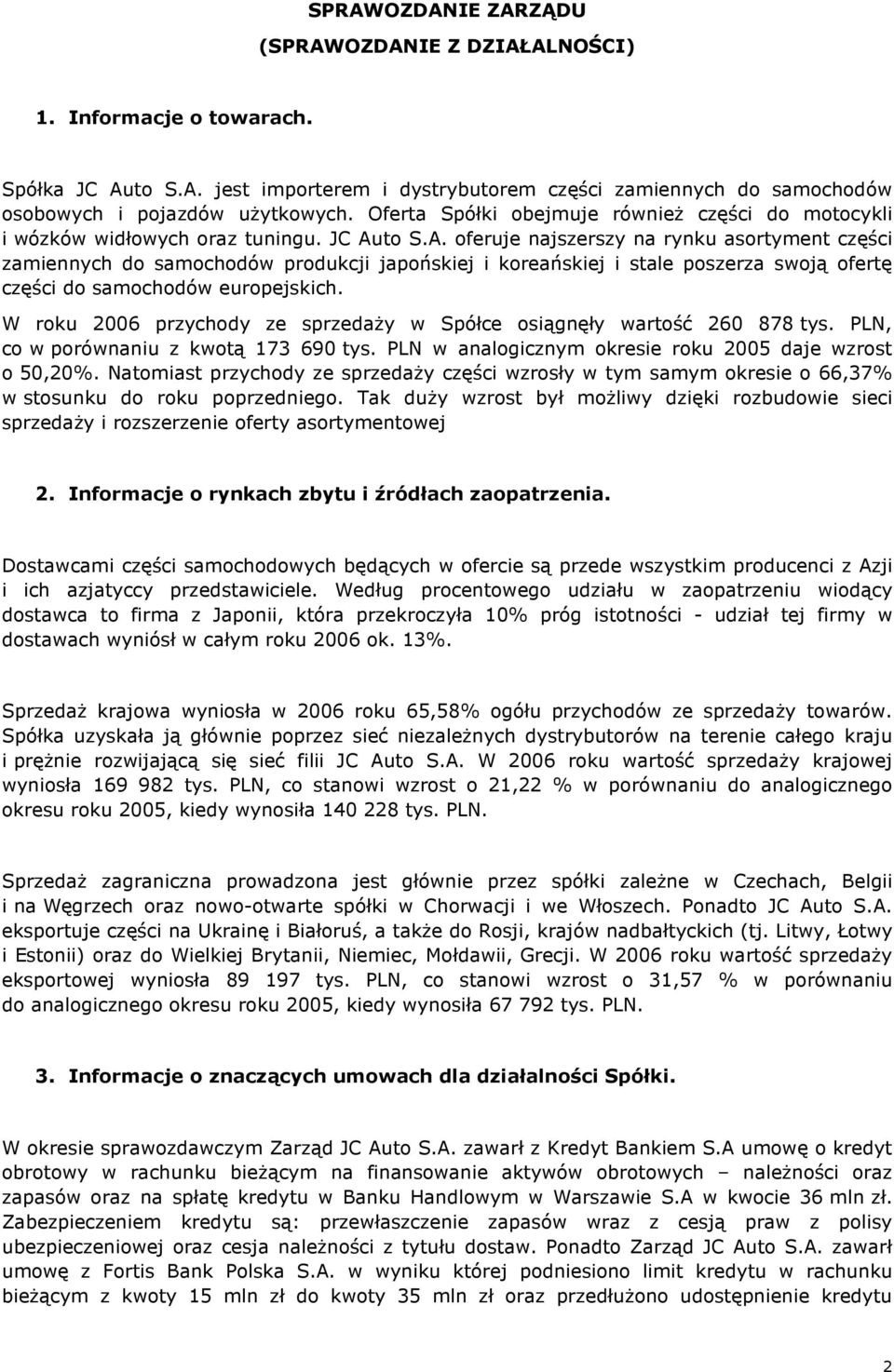 to S.A. oferuje najszerszy na rynku asortyment części zamiennych do samochodów produkcji japońskiej i koreańskiej i stale poszerza swoją ofertę części do samochodów europejskich.