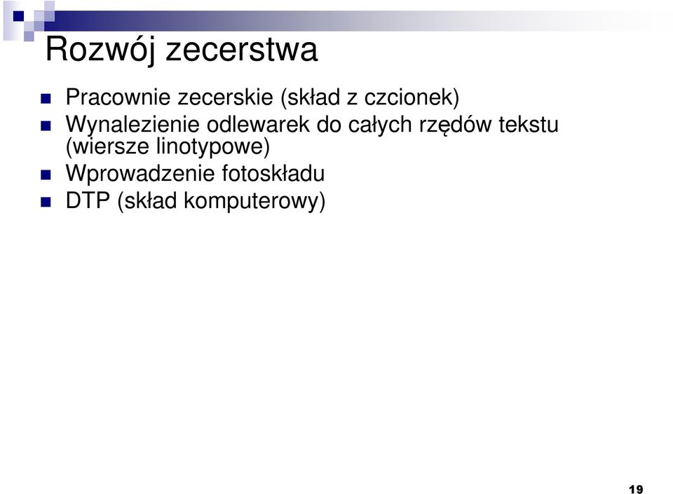 całych rzędów tekstu (wiersze linotypowe)