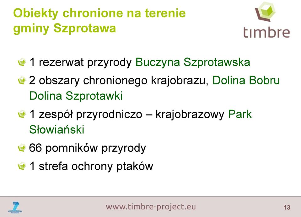 krajobrazu, Dolina Bobru Dolina Szprotawki 1 zespół