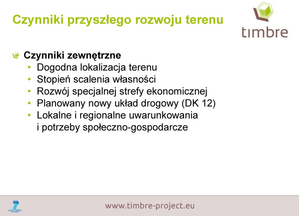 specjalnej strefy ekonomicznej Planowany nowy układ drogowy