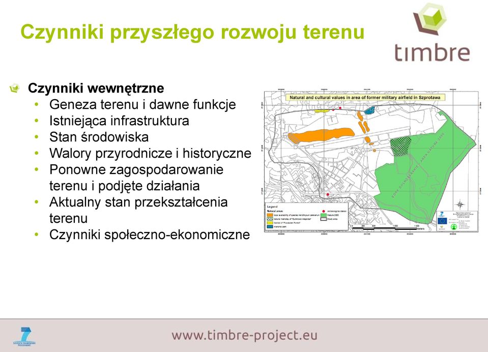 przyrodnicze i historyczne Ponowne zagospodarowanie terenu i podjęte