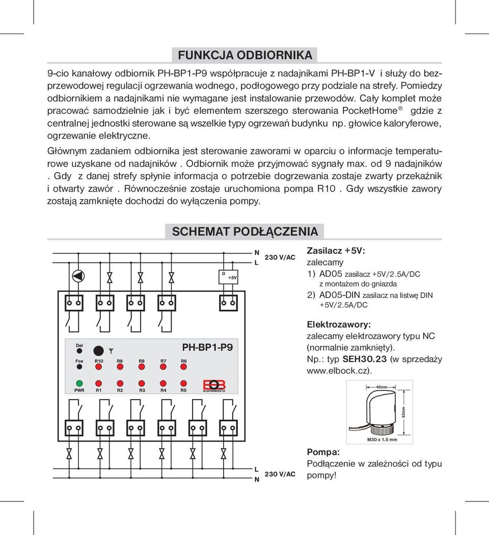 Cały komplet może pracować samodzielnie jak i być elementem szerszego sterowania PocketHome gdzie z centralnej jednostki sterowane są wszelkie typy ogrzewań budynku np.