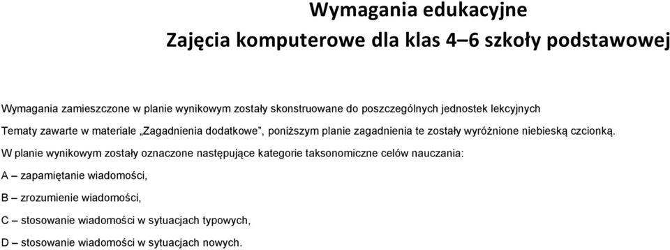 wyróżnione niebieską czcionką.